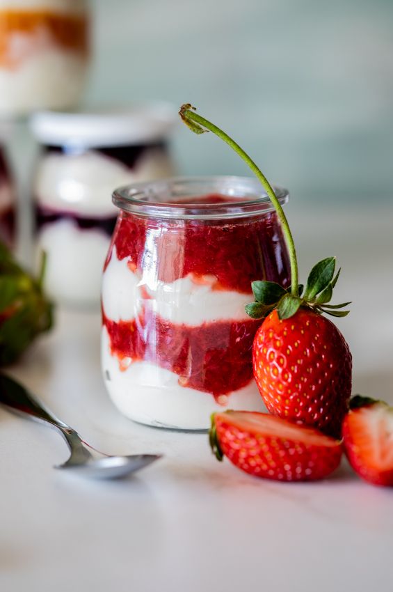 Summer Strawberry Infused Yogurt