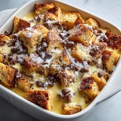 Chocolate Chip Bread Pudding